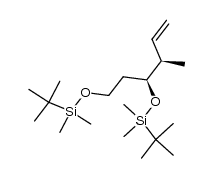 (3R,4S)-4,6-bis(tert-butyldimethylsilyloxy)-3-methylhex-1-ene结构式