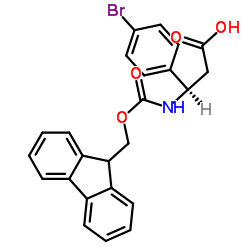 Fmoc-(R)-3-Amino-3-(4-bromo-phenyl)-propionic acid Structure