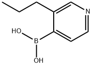 3-(n-Propyl)pyridine-4-boronic acid结构式