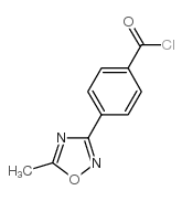4-(5-甲基-1,2,4-噁二唑-3-基)苯甲酰氯结构式