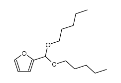 2-(bis(pentyloxy)methyl)furan Structure