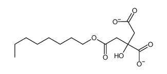 2-hydroxy-2-(2-octoxy-2-oxoethyl)butanedioate Structure