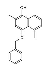 1-hydroxy-4-benzyloxy-2,5-dimethylnaphthalene Structure