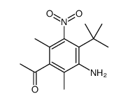 1-(3-amino-4-tert-butyl-2,6-dimethyl-5-nitrophenyl)ethanone结构式
