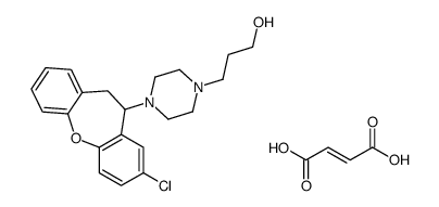 (Z)-but-2-enedioic acid,3-[4-(3-chloro-5,6-dihydrobenzo[b][1]benzoxepin-5-yl)piperazin-1-yl]propan-1-ol结构式