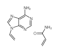 9-ethenylpurin-6-amine; prop-2-enamide Structure