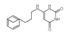 2,4(1H,3H)-Pyrimidinedione,6-[(5-phenylpentyl)amino]- Structure