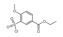 3-chlorosulfonyl-4-methoxybenzoic acid ethyl ester结构式