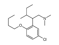 2-Butoxy-5-chloro-N,N-dimethyl-β-(1-methylpropyl)benzeneethanamine Structure