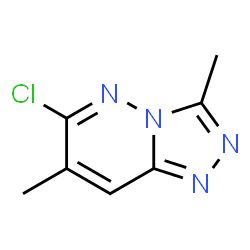 3,7-Dimethyl-6-chloro-1,2,4-triazolo[4,3-b]pyridazine结构式