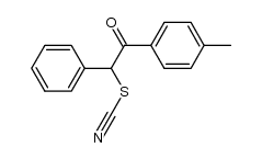 2-phenyl-2-thiocyanato-1-p-tolyl-ethanone Structure