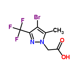 [4-Bromo-5-methyl-3-(trifluoromethyl)-1H-pyrazol-1-yl]acetic acid picture