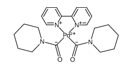 Pd(CON(CH2)5)2(2,2'-dipyridine) Structure