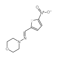 4-Morpholinamine,N-[(5-nitro-2-thienyl)methylene]-结构式