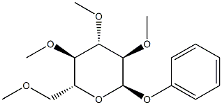 Phenyl 2-O,3-O,4-O,6-O-tetramethyl-α-D-glucopyranoside结构式