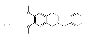 2-benzyl-6,7-dimethoxy-1,2,3,4-tetrahydroisoquinolin-2-ium,bromide Structure
