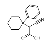 Cyclohexaneacetic acid,a-cyano-1-phenyl-结构式
