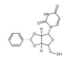 2'-O,3'-O-Benzylideneuridine结构式