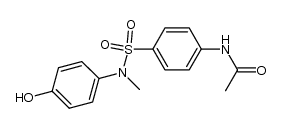 4-(acetylamino)-N-(4-hydroxyphenyl)-N-methylbenzenesulfonamide Structure