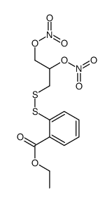 ethyl 2-(2,3-dinitrooxypropyldisulfanyl)benzoate Structure