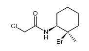 N-((1S,2R)-2-bromo-2-methylcyclohexyl)-2-chloroacetamide结构式
