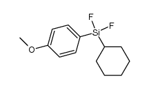 (cyclohexyl)(difluoro)(4-methoxyphenyl)silane Structure