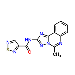 N-(5-Methyl[1,2,4]triazolo[1,5-c]quinazolin-2-yl)-1,2,5-thiadiazole-3-carboxamide结构式