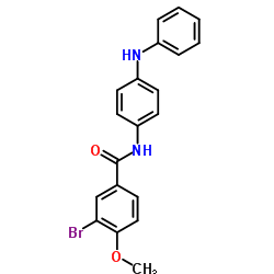 N-(4-Anilinophenyl)-3-bromo-4-methoxybenzamide结构式