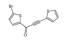 1-(5-bromothiophen-2-yl)-3-thiophen-2-ylprop-2-yn-1-one结构式