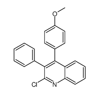 2-chloro-4-(4-methoxyphenyl)-3-phenylquinoline Structure