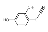 Thiocyanic acid,4-hydroxy-2-methylphenyl ester结构式