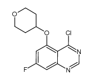 4-chloro-7-fluoro-5-tetrahydropyran-4-yloxyquinazoline Structure