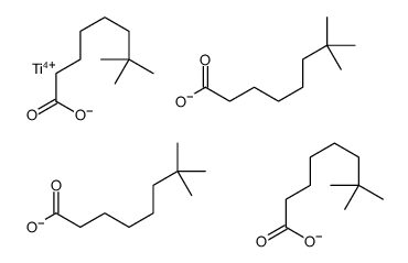 7,7-dimethyloctanoate,titanium(4+) Structure