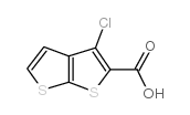 3-氯噻吩并[2,3-B]噻吩-2-羧酸结构式