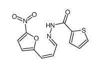 N-[(E)-[(E)-3-(5-nitrofuran-2-yl)prop-2-enylidene]amino]thiophene-2-carboxamide Structure