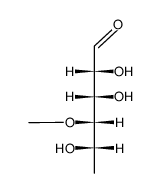 L-Mannose, 6-deoxy-4-O-methyl-结构式