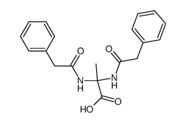 2,2-bis-(2-phenyl-acetylamino)-propionic acid Structure