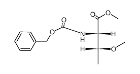 Benzyloxycarbonyl-O-methyl-threonin-methylester Structure