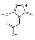 2-(3-methyl-5-sulfanylidene-1H-1,2,4-triazol-4-yl)acetic acid结构式