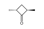 cis,trans-2.4-Dimethylcyclobutanon Structure