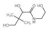 Butanamide, 2,4-dihydroxy-N-(2-hydroxyethyl)-3,3-dimethyl-结构式