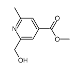2-hydroxymethyl-6-methyl-isonicotinic acid methyl ester Structure