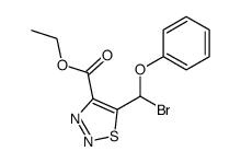 5-(bromo-phenoxy-methyl)-[1,2,3]thiadiazole-4-carboxylic acid ethyl ester Structure