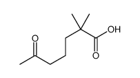 2,2-dimethyl-6-oxoheptanoic acid structure