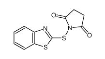 1-(benzothiazol-2-ylsulfanyl)-pyrrolidine-2,5-dione Structure