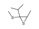 Thiirane, 3-methyl-2-(1-methylethyl)-2-(methylthio)-, cis- (9CI) picture