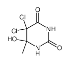 5,5-dichloro-6-hydroxy-6-methyl-5,6-dihydrouracil Structure