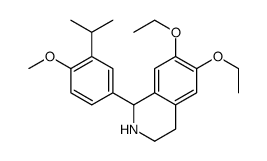 6,7-diethoxy-1-(4-methoxy-3-propan-2-ylphenyl)-1,2,3,4-tetrahydroisoquinoline结构式