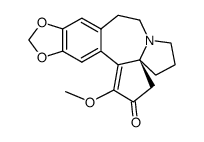 (S)-1-methoxy-5,6,8,9-tetrahydro-4H-cyclopenta[b][1,3]dioxolo[4',5':4,5]benzo[1,2-d]pyrrolo[1,2-a]azepin-2-one Structure