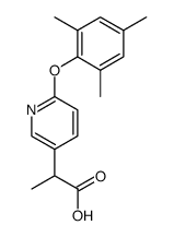 2-[6-(2,4,6-Trimethyl-phenoxy)-pyridin-3-yl]-propionic acid Structure